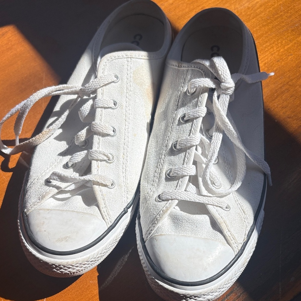 Converse All Star White Canvas Shoes